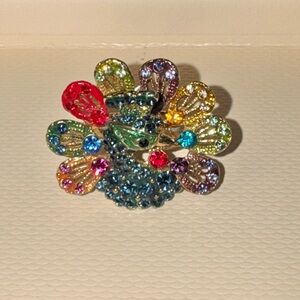 Colorful Peacock Ring size 9